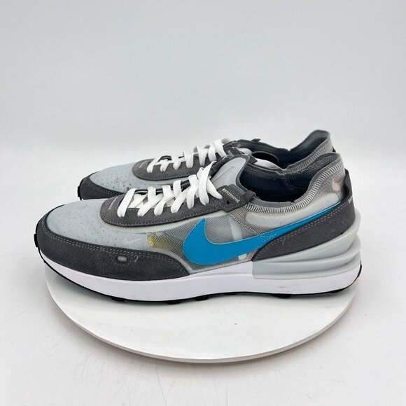 Nike Waffle One Men Size 11.5 DA7995 003 Cool Grey Blue Lightning Training Shoes - Picture 1 of 11